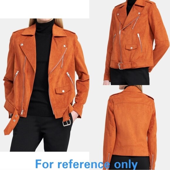 NWT|Theory Modern Moto 2.0 Fulton Navy Faux Suede Jacket - Picture 11 of 13